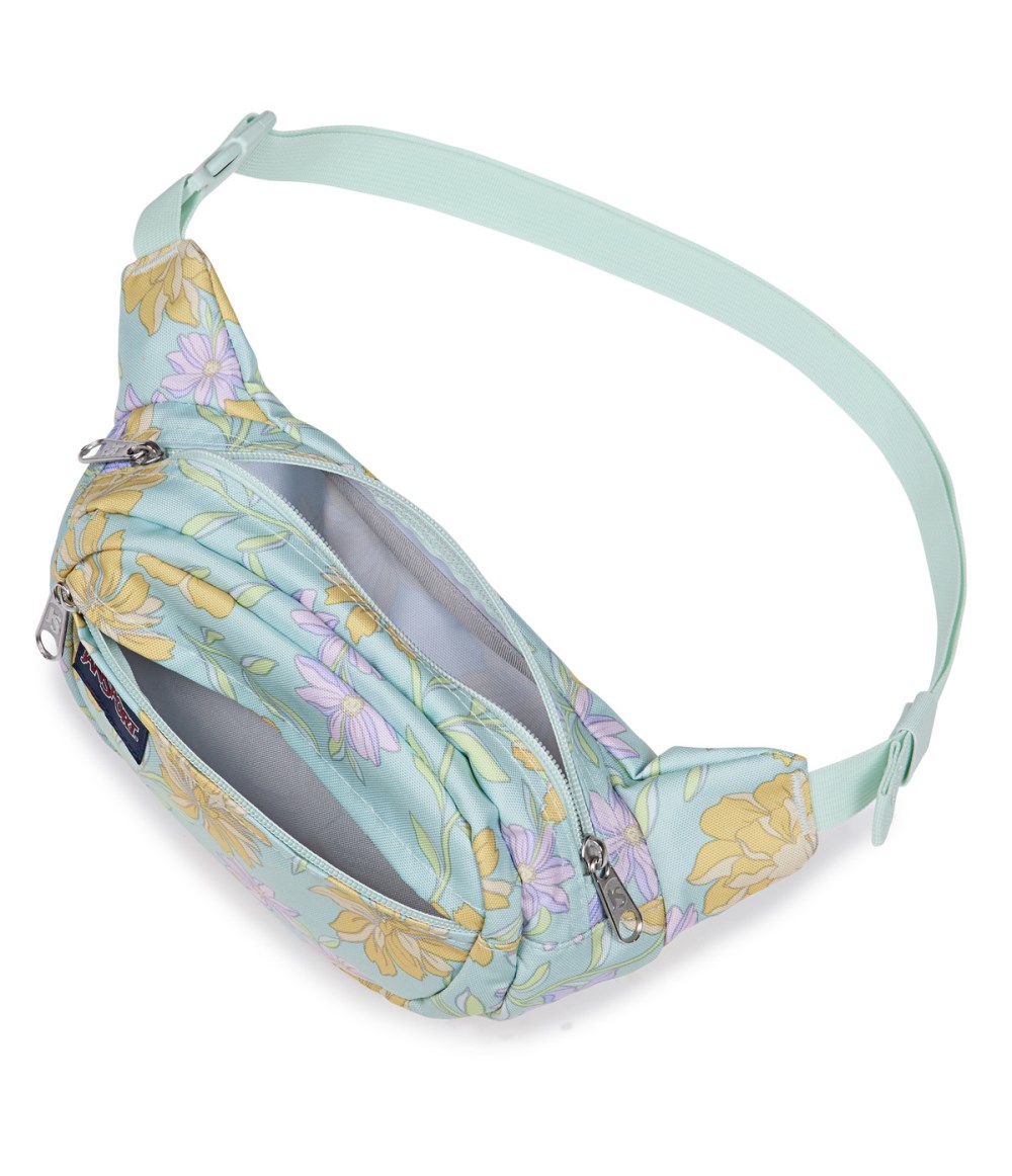 Jansport Fifth Avenue Fanny Pack - Faded Floral Fresh Mint