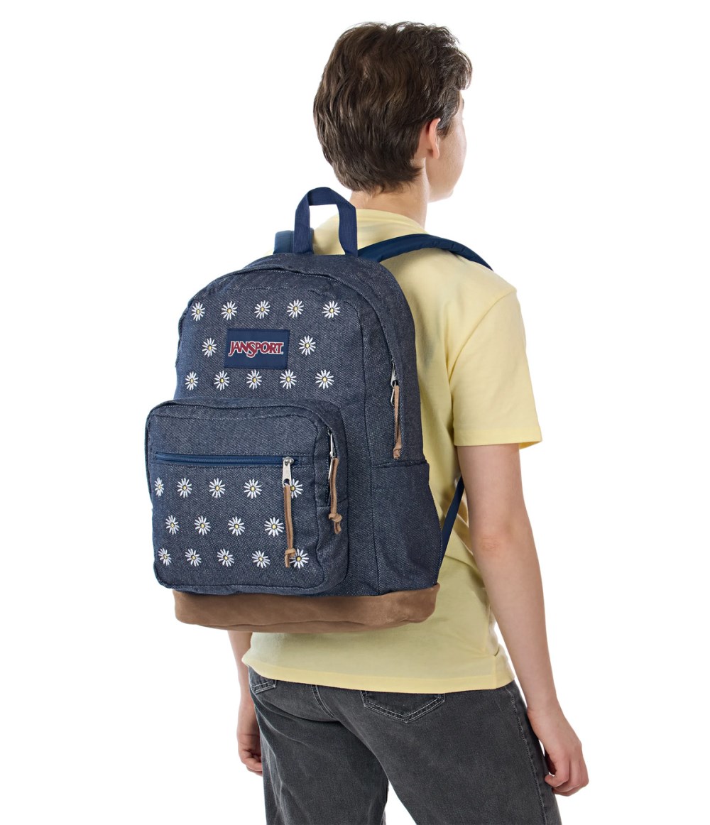Jansport Right Pack - Embroidered Denim Dark
