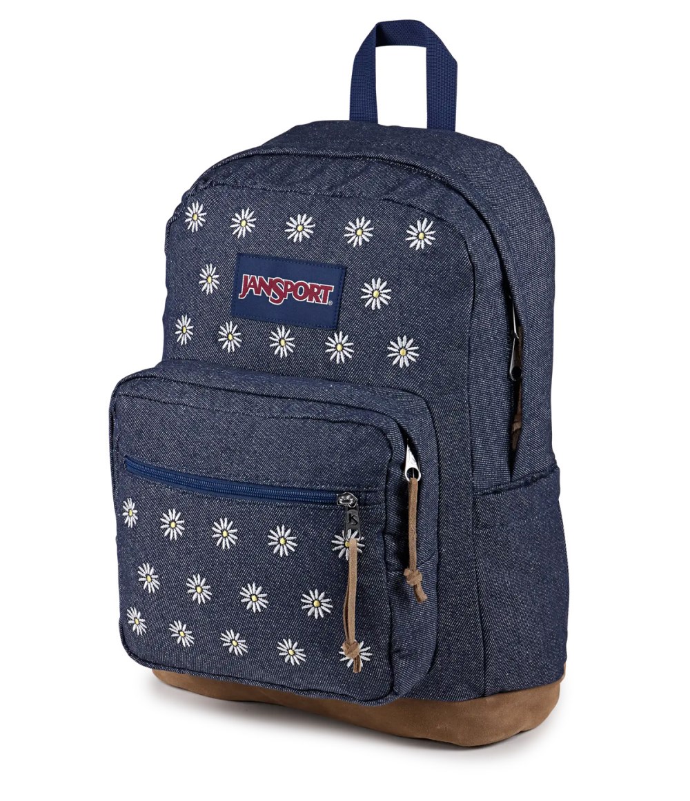 Jansport Right Pack - Embroidered Denim Dark