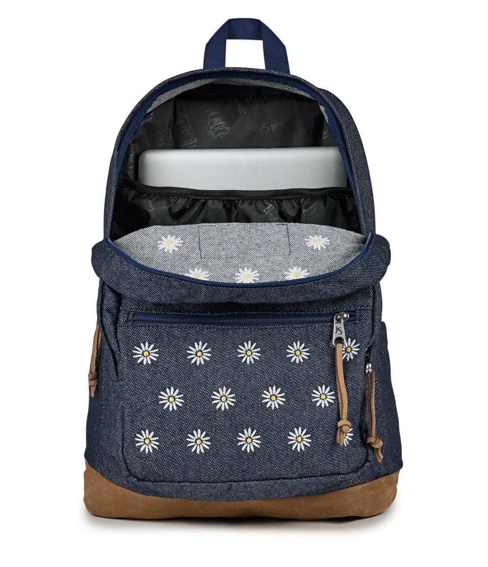 Jansport Right Pack - Embroidered Denim Dark
