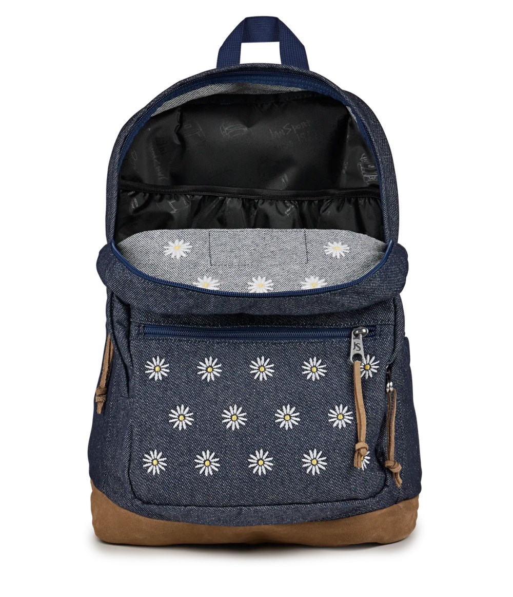 Jansport Right Pack - Embroidered Denim Dark