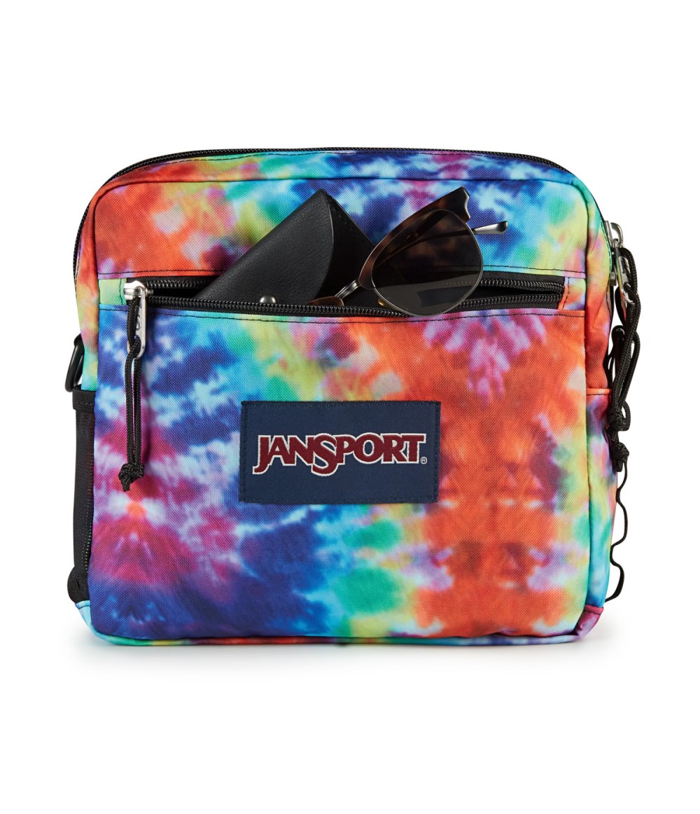 Jansport Central Adaptive Crossbody - Red/Multi Hippie Days