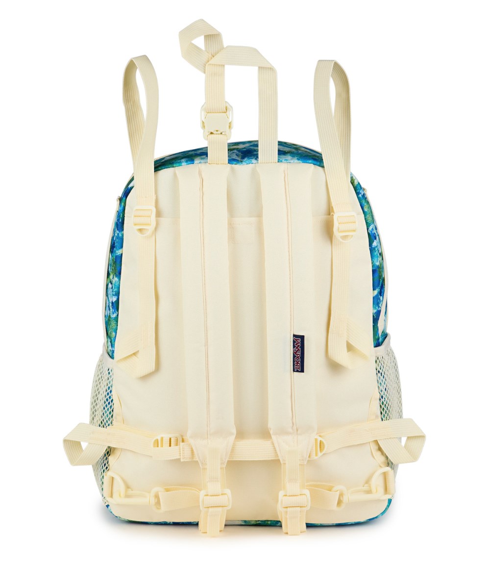 Jansport Central Adaptive Backpack - Mia Brown White Flowers