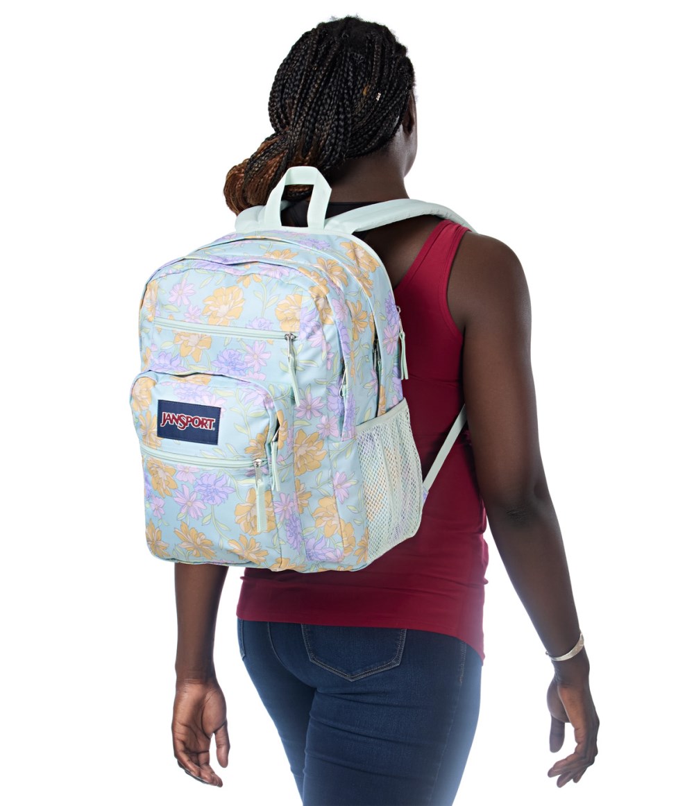 Jansport Big Student - Faded Floral Fresh Mint