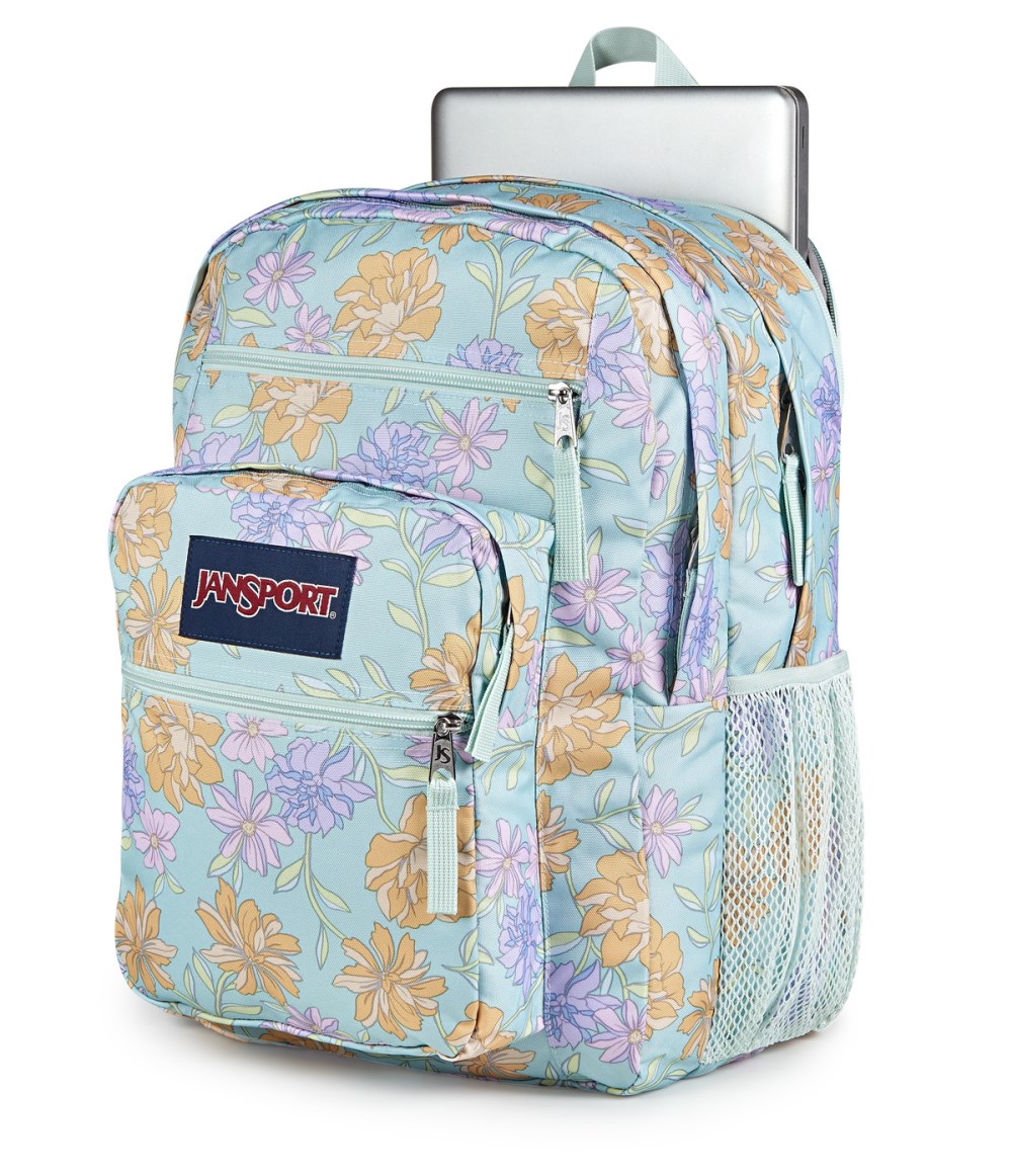 Jansport Big Student - Faded Floral Fresh Mint