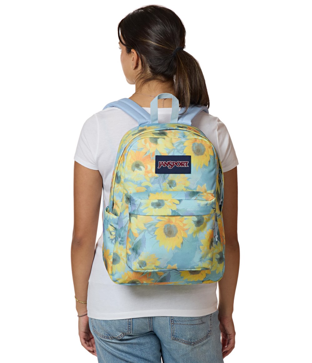 Jansport SuperBreak® Plus - Surreal Sunflowers Blue Dusk