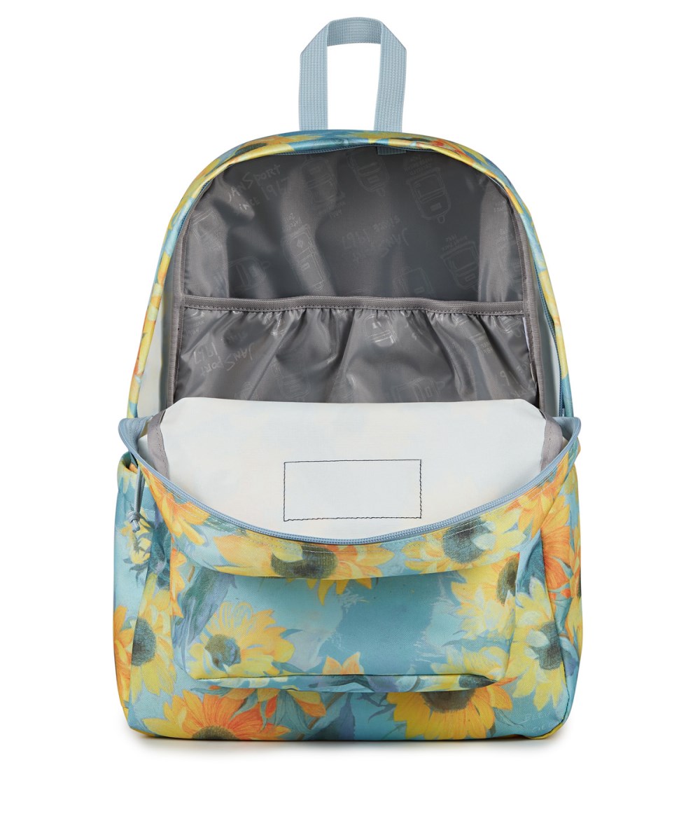 Jansport SuperBreak® Plus - Surreal Sunflowers Blue Dusk