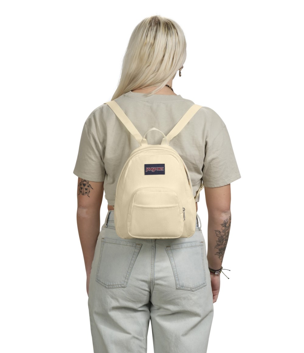 Jansport Half Pint Mini Backpack - Coconut Corduroy