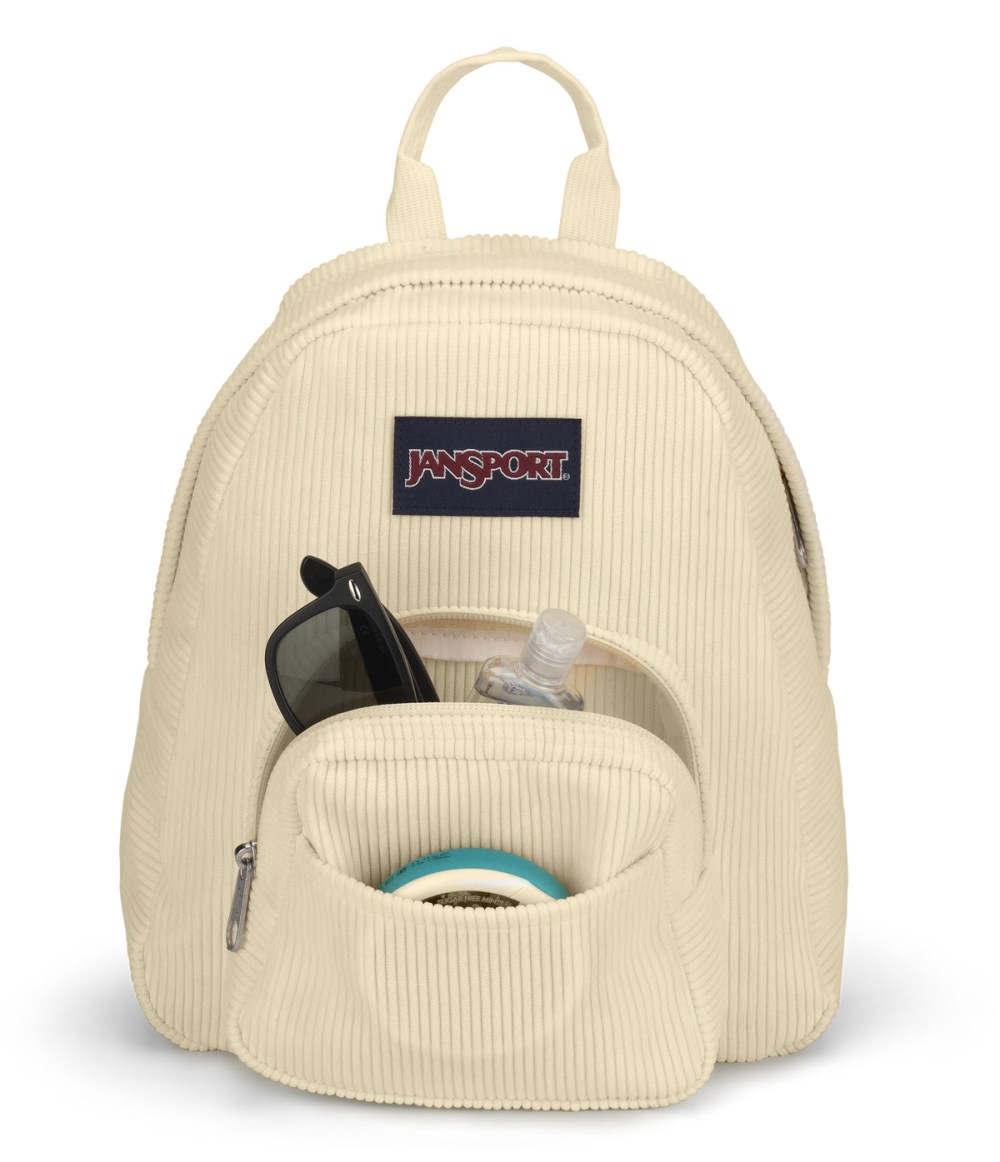 Jansport Half Pint Mini Backpack - Coconut Corduroy
