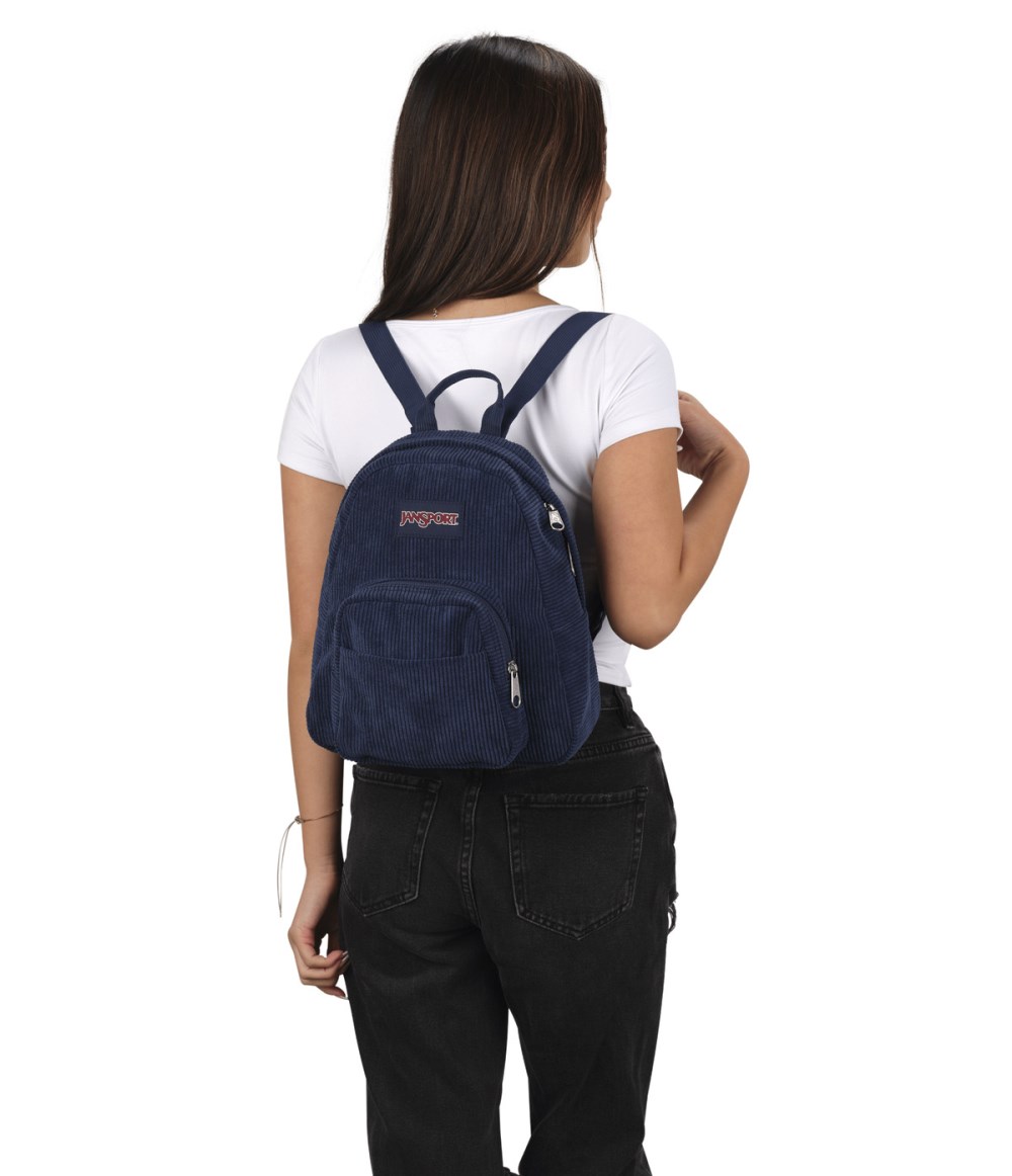 Jansport Half Pint Mini Backpack - Navy Corduroy