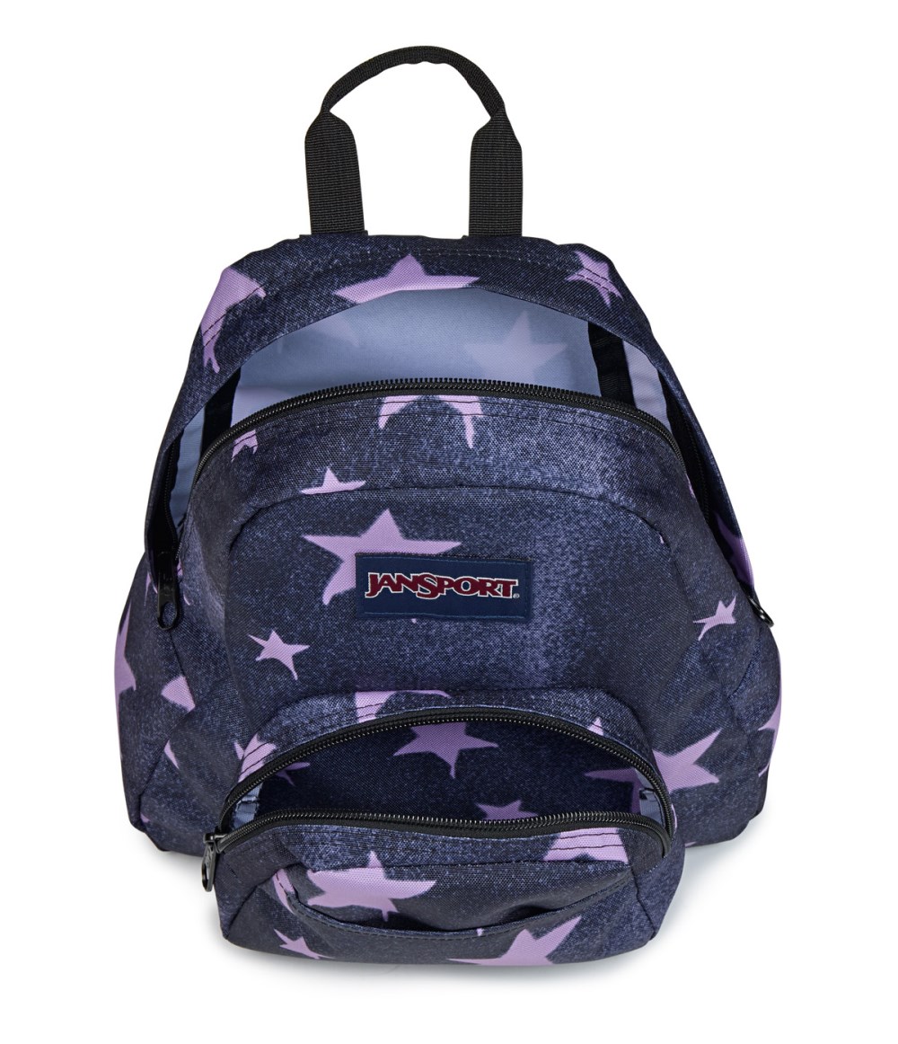 Jansport Half Pint Mini Backpack - Sprayed Stars Pastel Lilac